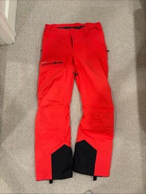 ORAGE - Red Ski/Snow Pants with Black Reinforced Ankles